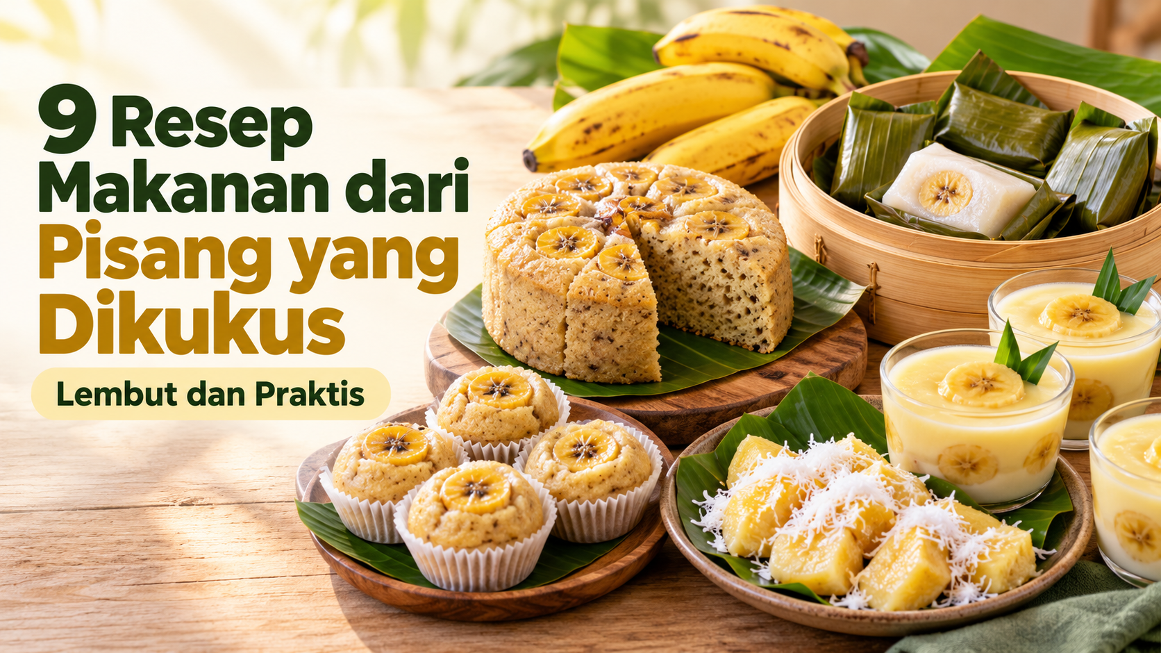 pisang - 9 Resep Makanan dari Pisang yang Dikukus, Lembut dan Praktis