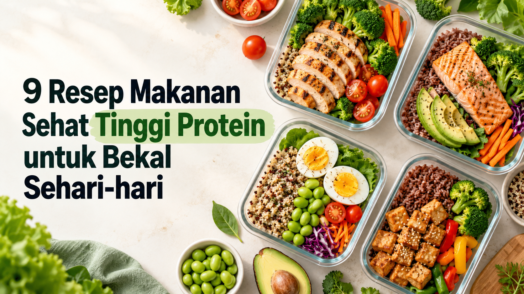 protein - 9 Resep Makanan Sehat Tinggi Protein untuk Bekal Sehari-hari