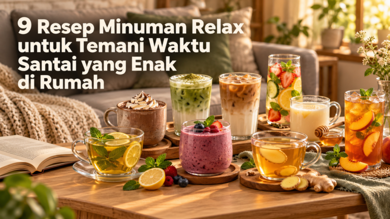relax - 9 Resep Minuman Relax untuk Temani Waktu Santai yang Enak di Rumah