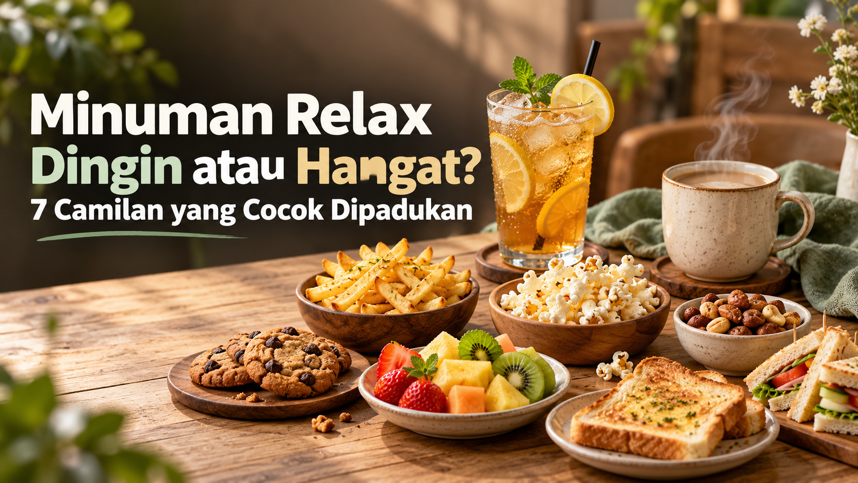 relax - Minuman Relax Dingin atau Hangat? 7 Camilan yang Cocok Dipadukan