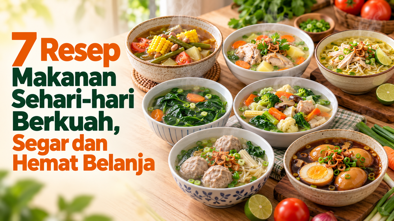 resep - 7 Resep Makanan Sehari-hari Berkuah, Segar dan Hemat Belanja