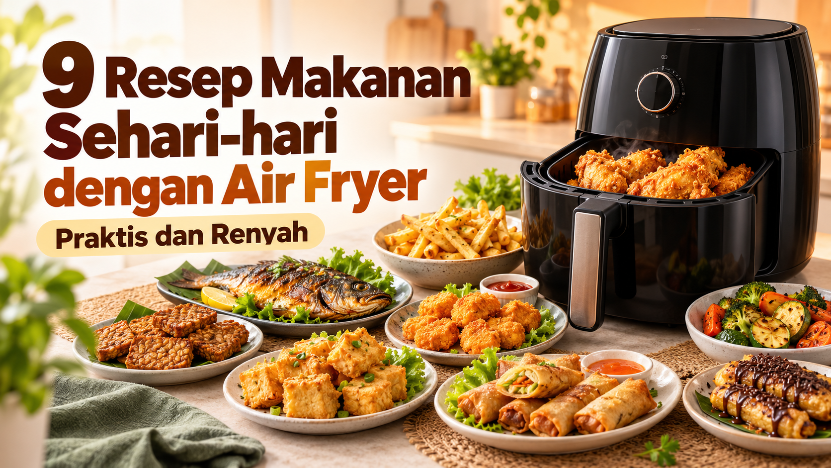 resep - 9 Resep Makanan Sehari-hari dengan Air Fryer, Praktis dan Renyah