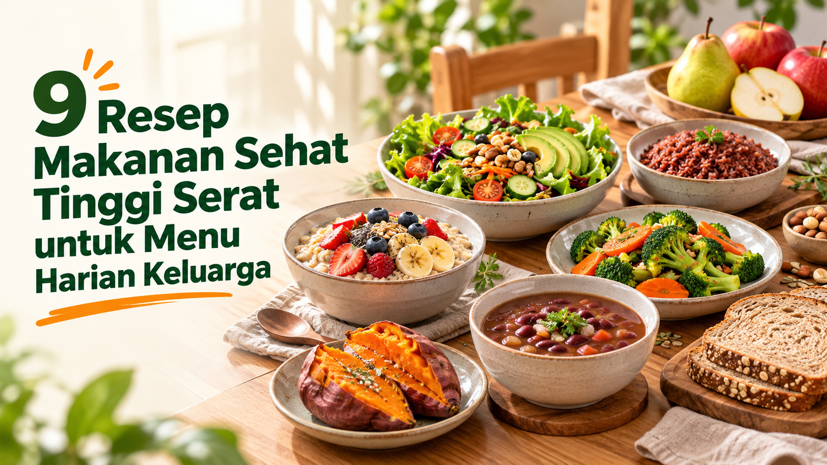 serat - 9 Resep Makanan Sehat Tinggi Serat untuk Menu Harian Keluarga
