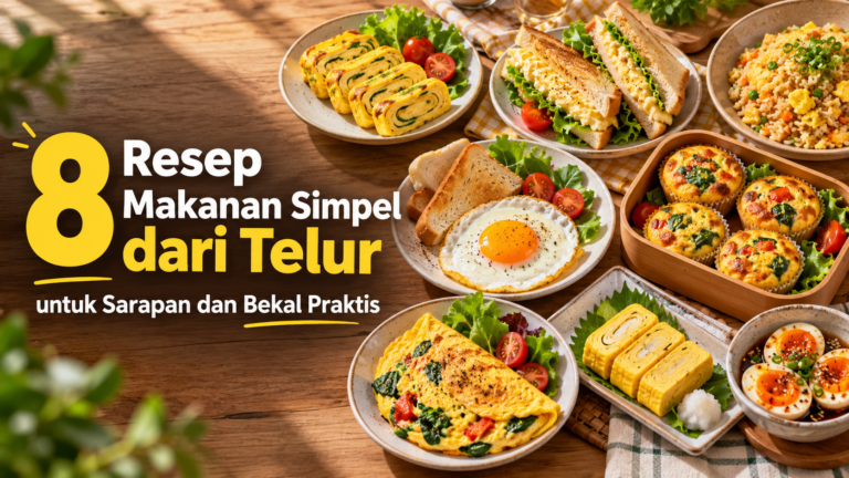 telur - 8 Resep Makanan Simpel dari Telur untuk Sarapan dan Bekal Praktis