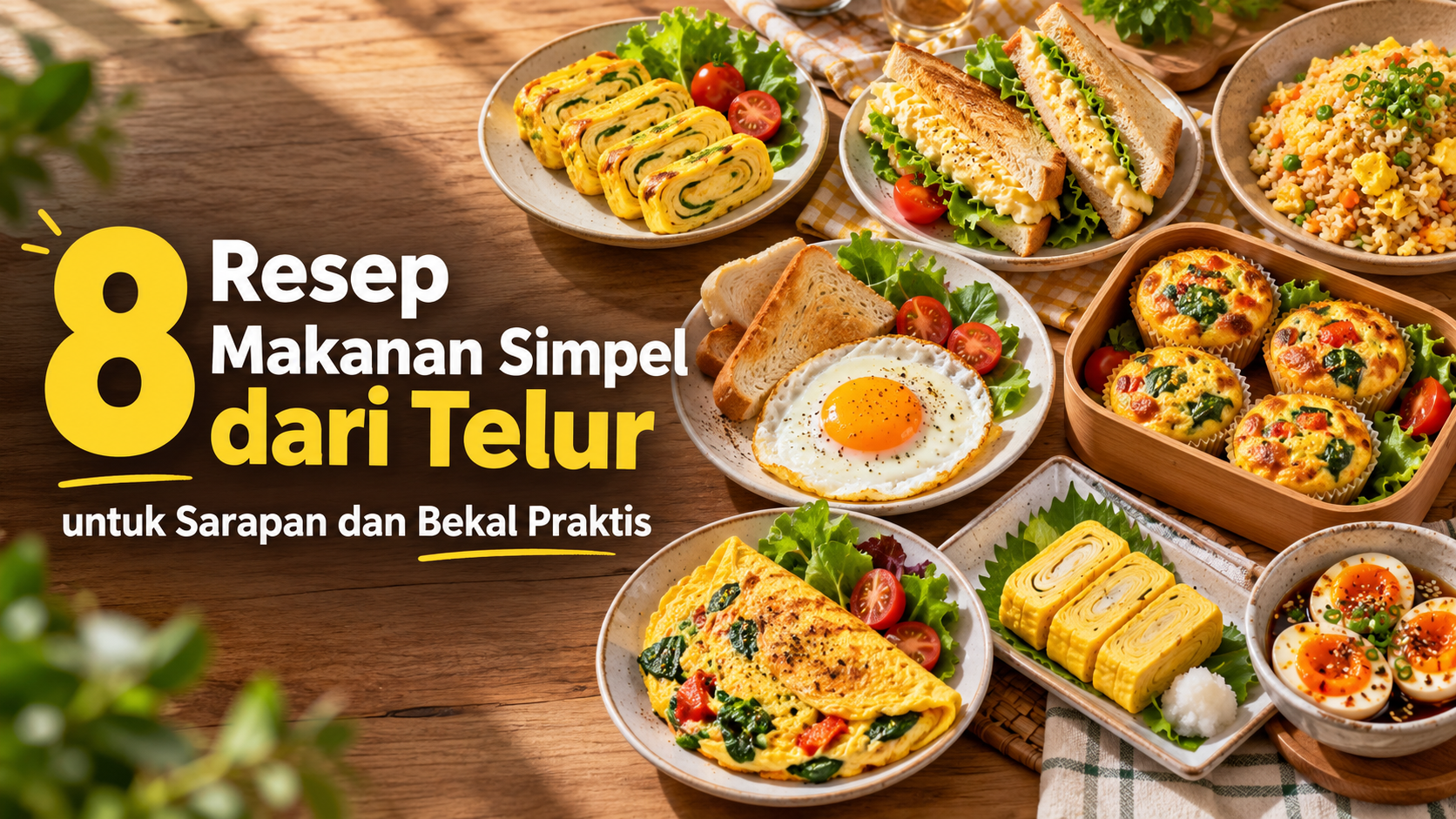 telur - 8 Resep Makanan Simpel dari Telur untuk Sarapan dan Bekal Praktis